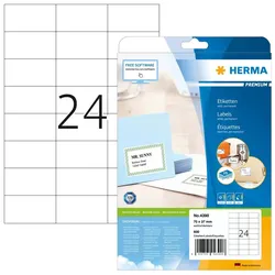 HERMA Etiketten Premium A4 70x37 mm weiß Papier matt 600 St.