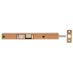 Magni, Holzverbinder, Alberts 126100 Rohrkantriegel mit Schieber limbafarbig hammerschlag-lackiert 160 x 17 x 12 mm Bolzen