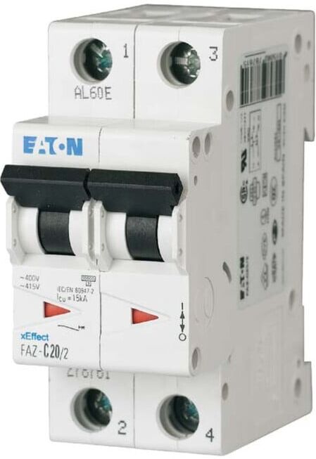 Eaton Disjoncteur C 10A, 2p FAZ-C10/2 (278756)