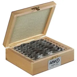 Amf, Zubehör Maschine, Parallelunterlagensatz Nr. 6344SP Inhalt 8 Paar Grösse 9-23 wellenförmig Länge 110 mm