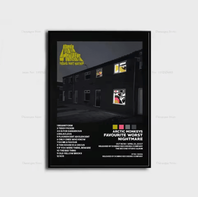 Inspire Picks Arctic Monkeys Album Cover Poster Indie Rock Canvas Wall Art For Music Lovers 5 40x60cm No Frame