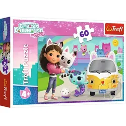 Trefl: Gabys Puppenhaus, Gaby und ihre Kätzchen – Puzzle mit 60 Teilen