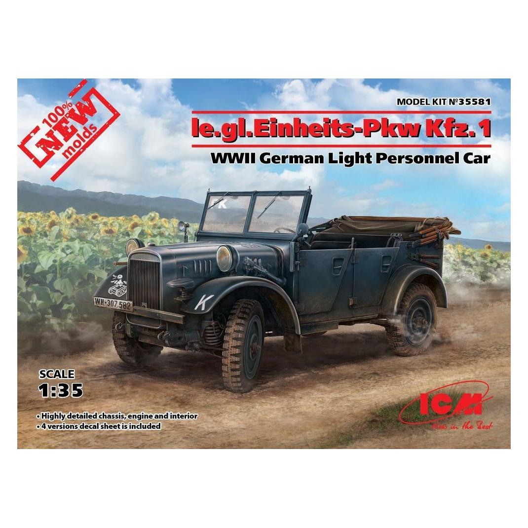 ICM Ie.gl.PKW Kfz.1, WWII German Light Personnel Car (35581)