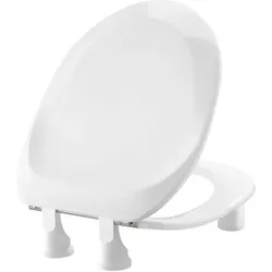 Pressalit WC-Sitz 896011-DC9999 weiß polygiene, mit Deckel, Standard, Scharnier DC9, Edelstahl, 50 mm erhöht
