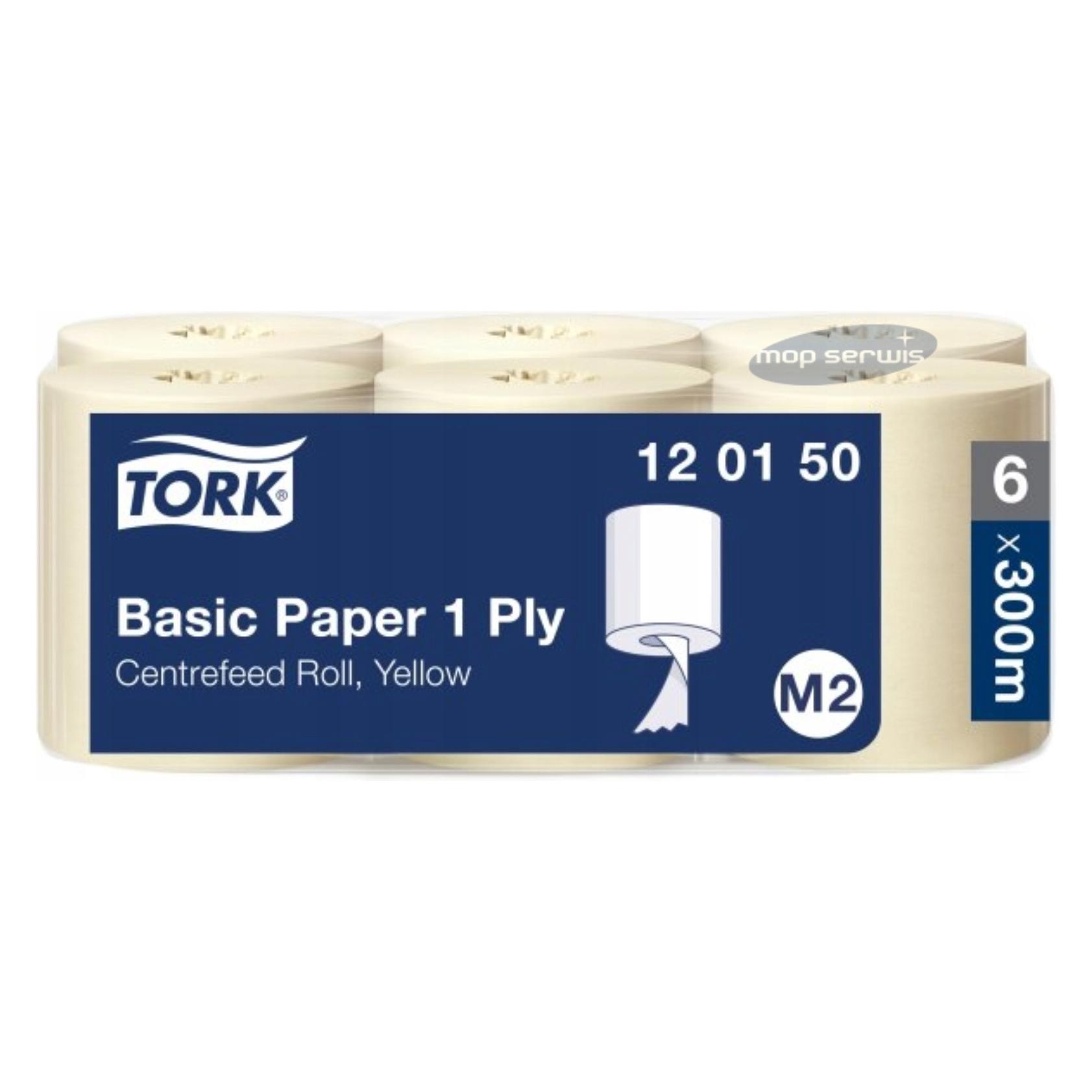 Tork Allroundpapir m2 basic centerfeed, karton a 6 ruller (6x) (TOR120150)