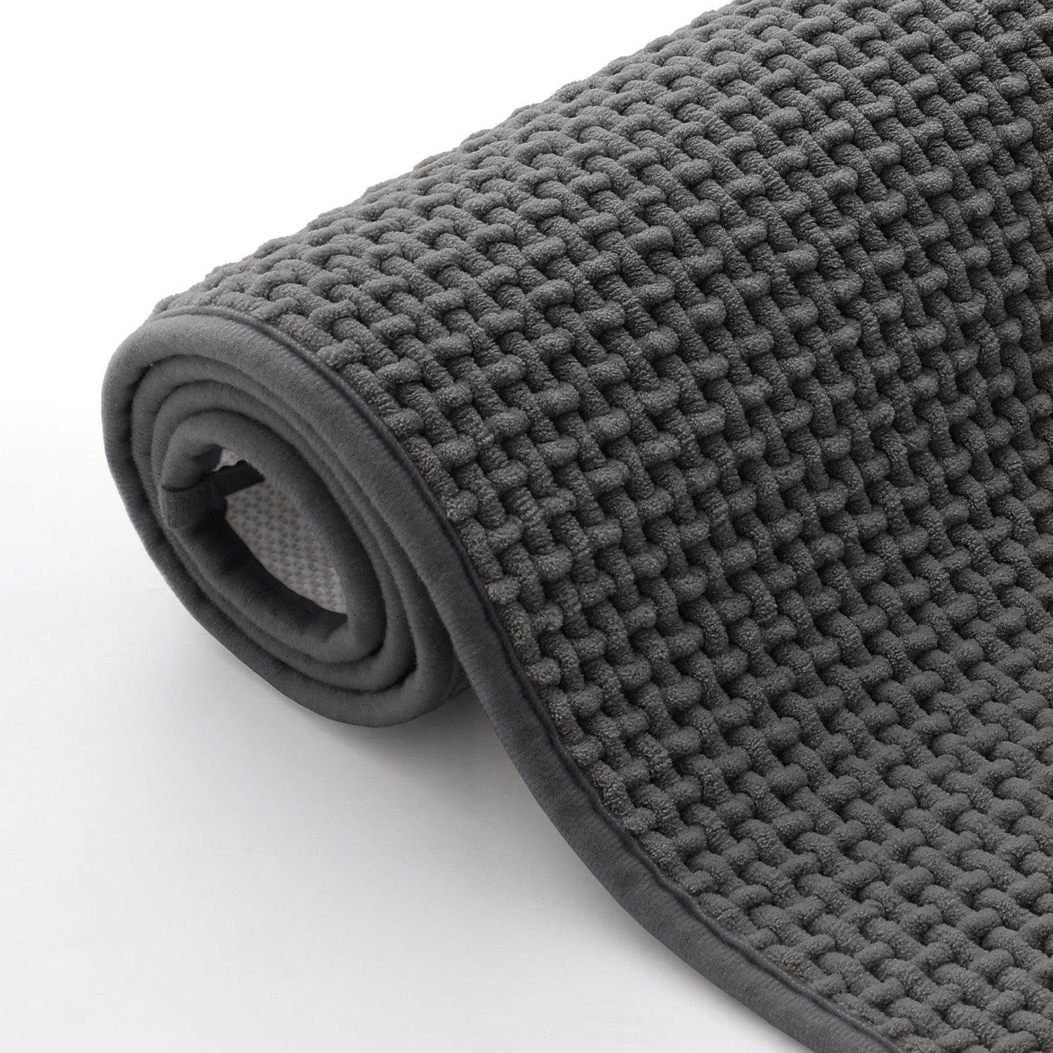 Homaxy Chenille badkamervloerkleed, zachte en absorberende antislip badmat voor de badkamer