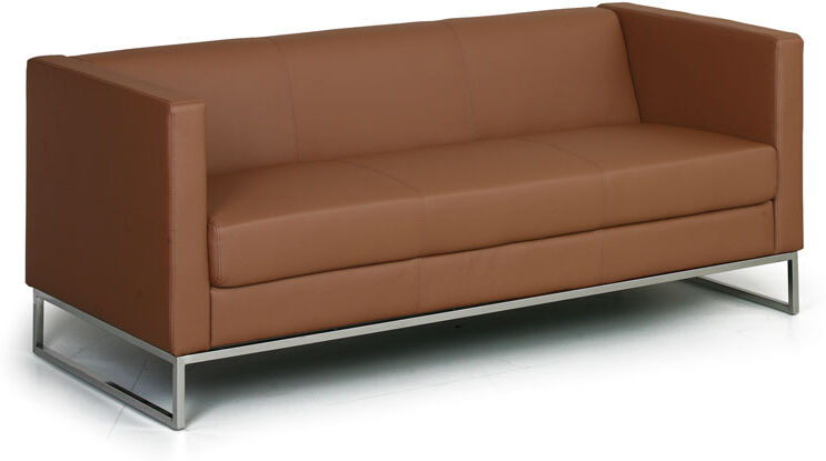 B2B Partner Sofa CUBE, 3 Plätze, braun