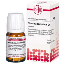Rhus toxicodendron D6  Tabletten 80 St