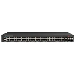 Brocade CommScope Ruckus Networks ICX 7150 Switch 48x 10/100/1000 PoE+ 740 Watt, 2x 1G RJ45 uplink-ports, 4x (48 Ports), Netzwerk Switch, Schwarz