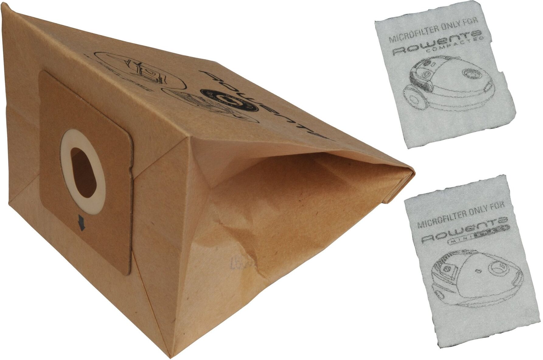 Sacchetto aspirapolvere Rowenta ZR003901 Carta
