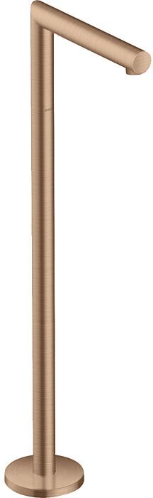 Hansgrohe Axor Uno Fertigmontageset 45412310 Wanneneinlauf bodenstehend, gerade, Ausladung 226mm, brushed red gold
