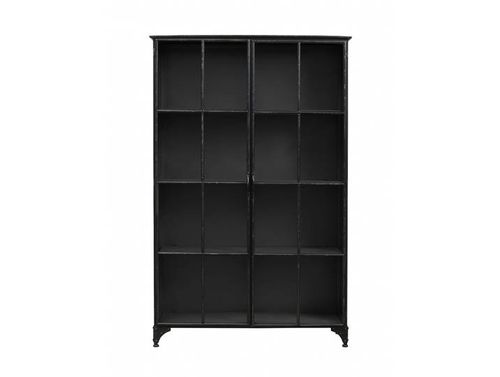 Nordal Downtown ijzeren kast - zwart 120x36x185cm