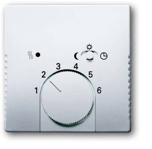 Busch-Jaeger Abdeckung Temperaturregler Pur Edelstahl Edelstahl 2CKA001710A3756 1St.