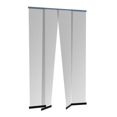 Insektenschutz-Vorhang WINDHAGER "Teleskop aus UV-beständigem Polyestergewebe, Fliegengitter Vorhang", weiß (rahmen: anthrazit gewebe: anthrazit), B:120cm H:250cm, Insektenschutzgitter, Lamellenvorhang, Türvorhang, 120 x 250 cm, anthrazit, ohne bohren