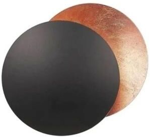 Useful Little Things Creative Moon Gold Copper LED Sconce For Aisle, Corridor, Bedside, And Living Room black Copper 7.87 In