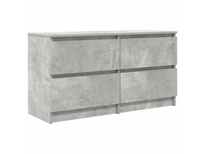 Roanoer TV-Schrank Betongrau 100x35x54 cm Holzwerkstoff Schubladen Praktisches TV-Board für Wohnzimmer und Schlafzimmer mit viel Stauraum, stabiler Oberplatte und moderner Betonoptik.