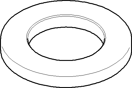 Dornbracht Ros. Batte à trois trous WT. 092792012-00 Circle chromé