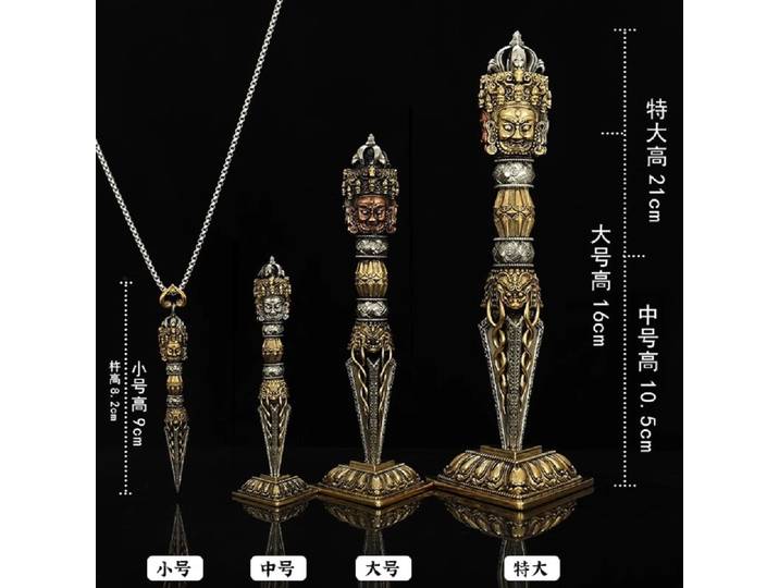 Vintage nostalgique laiton trois côtés puba King Kong Download Nepal Craft King Kong Needle Collector