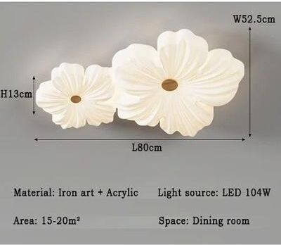 Uplifted Goods Nordic Botanical Geometric Indoor Illumination System e 100 260v remote Control