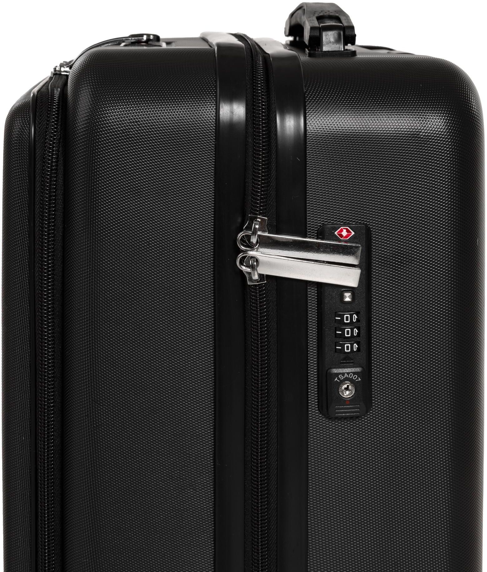 Koffer KOOR "39.5 L, Schwarz", Damen, Gr. B/H/T: 35cm x 50cm x 24cm 39,5 l, schwarz, ABS, Koffer Koffer schwarz B/H/T: 35cm x 50cm x 24cm 39,5 l
