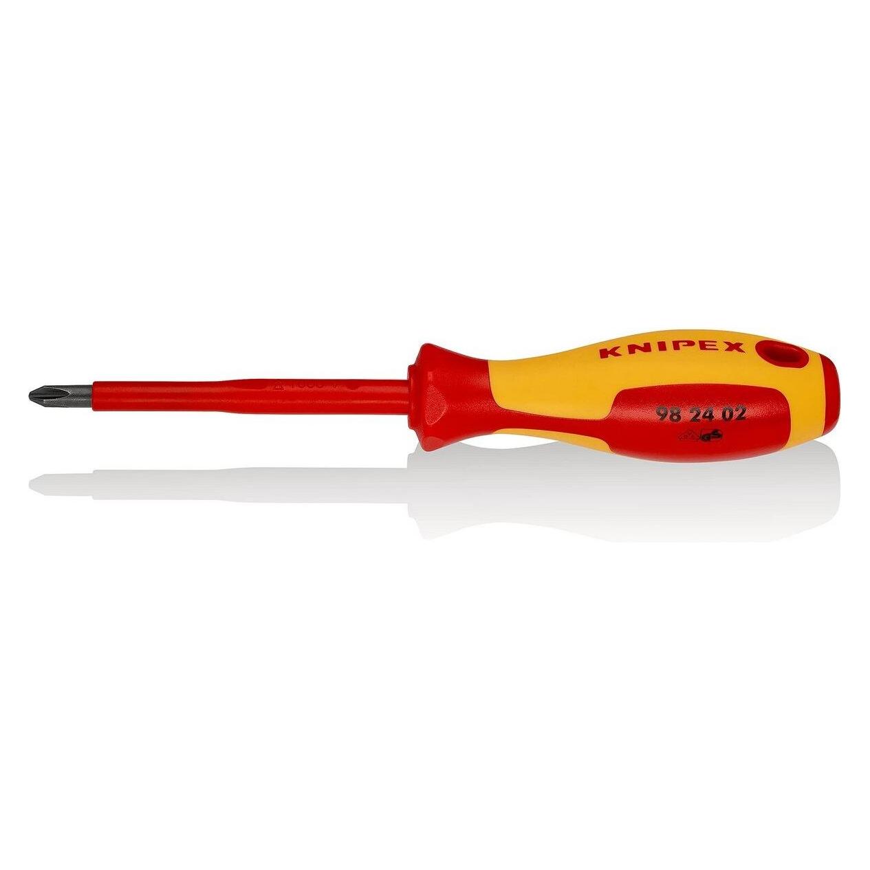 Knipex Schraubendreher für Kreuzschlitzschrauben (Phillipps-Kreuzschlitz (PH)) (98 24 02)