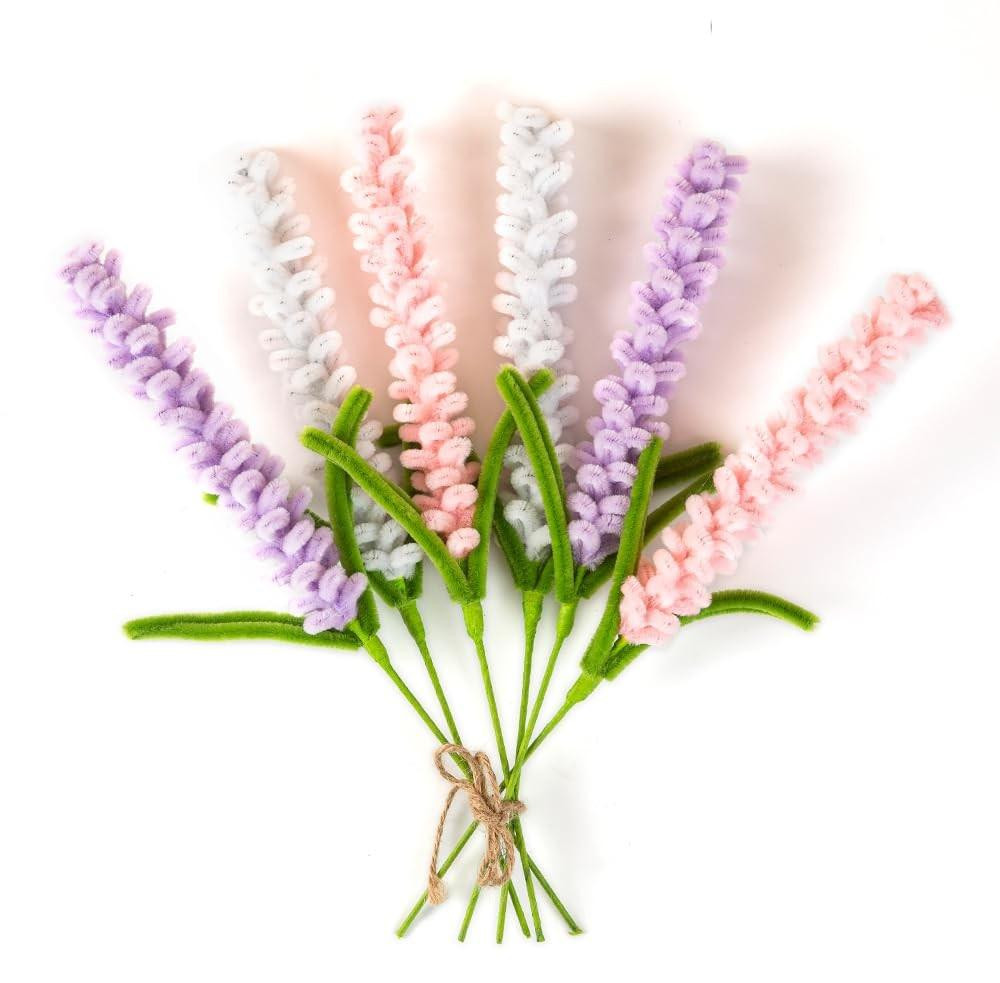 6-Pack Pijpenreiniger met Lavendel voor Interieurdecoratie