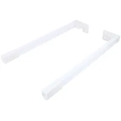 MS Beschläge Metall Schubladenreling Weiß 500mm Schubladenzubehör-Set Schubladenstabilisation