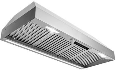 Akicon 48 in. Ducted 1200-CFM Range Hood Insert Gesture Sensing with LED in Stainless Steel