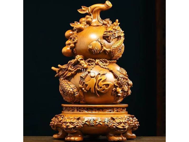 Décoration Feng Shui en forme de gourde porte-bonheur pour la maison, le salon, le porche et le meuble TV