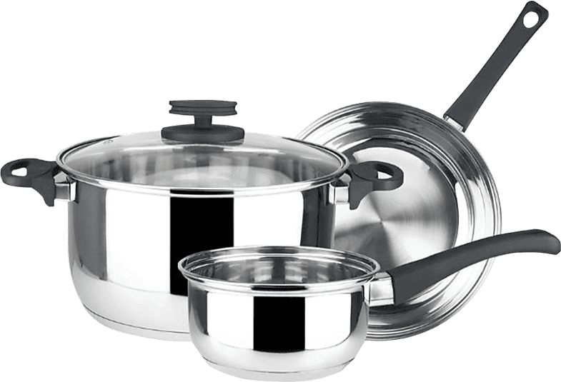 Batería de cocina - Magefesa STYLE, Apta para todo tipo fuego, Acero Inoxidable