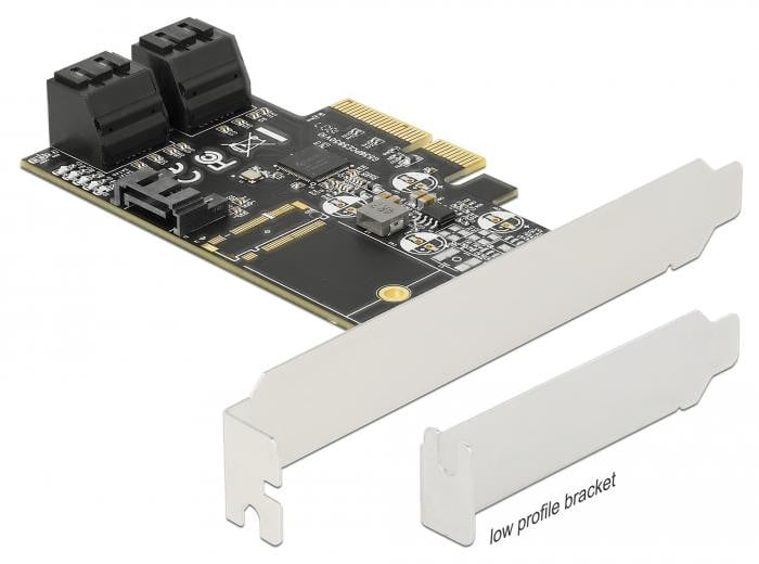 Delock 5-poorts SATA PCI Express x4 kaart - Low Profile