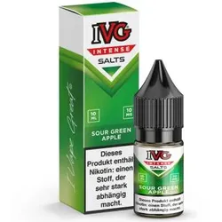 IVG Intense Sour Green Apple NicSalt Liquid 10ml / 10mg