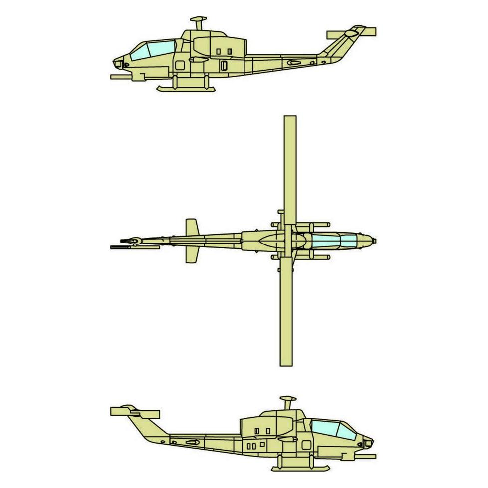 Trumpeter AH-1W SuperCobra (12 aircraft) (06255)