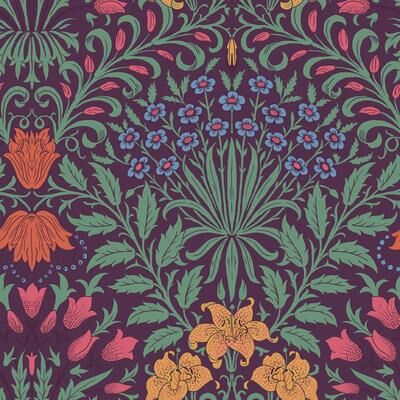 William Morris at Home William Morris Garden Dewberry Wallpaper