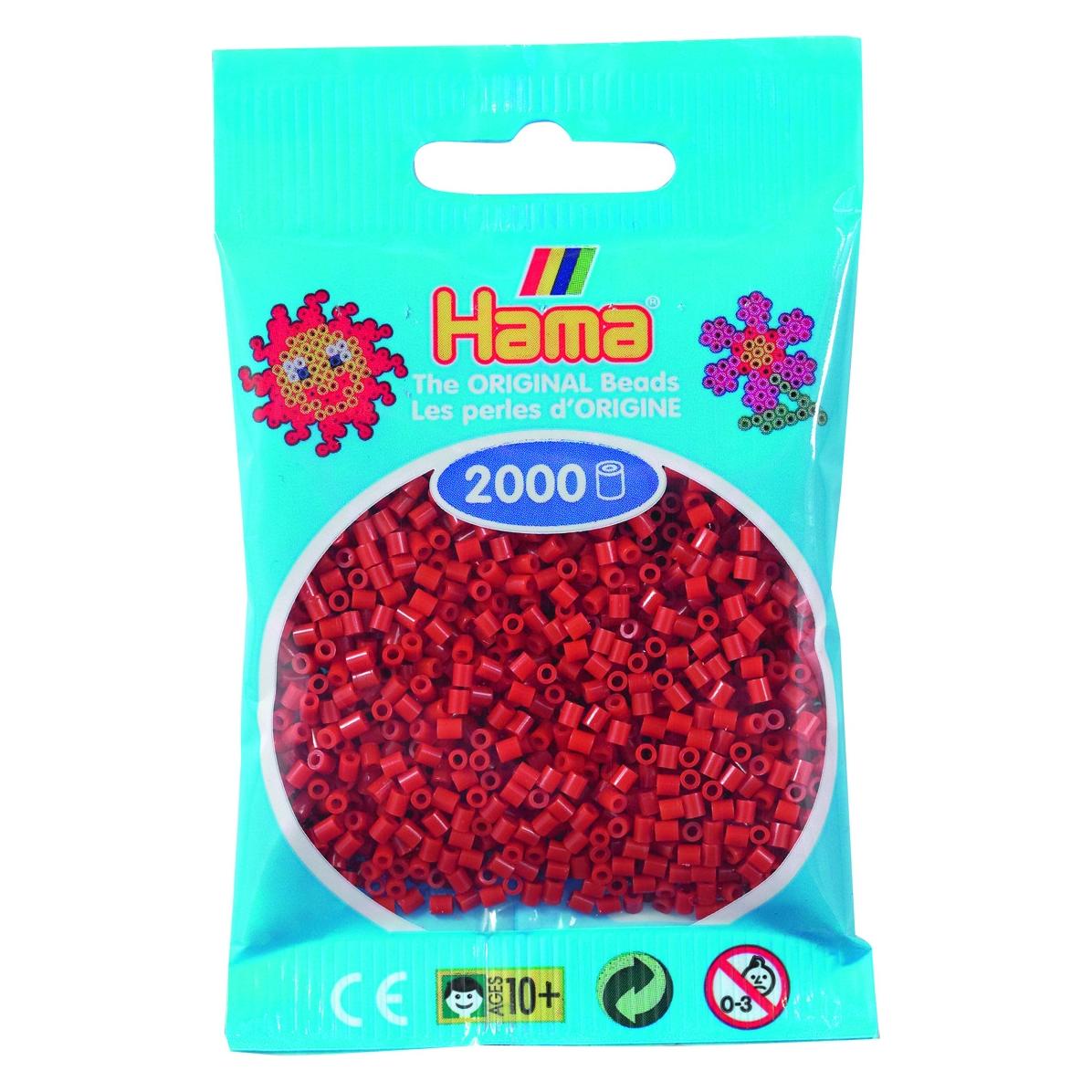 Hama mini perler 2000stk rødbrun (385020)