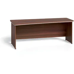 Büro-Eckschreibtisch ARRISTO LUX, 200x90 cm, links, Nussbaum