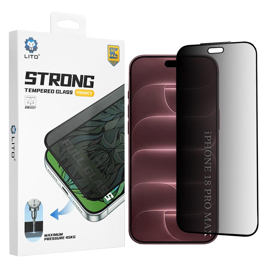 Lito - D+ Max Strong Privacy - iPhone 18 Pro Max - Black (Apple iPhone 18 Pro Max) (71762953)