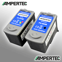 2 Ampertec Tinten ersetzt Canon PG-50+CL-51 4-farbig PG-50KIT