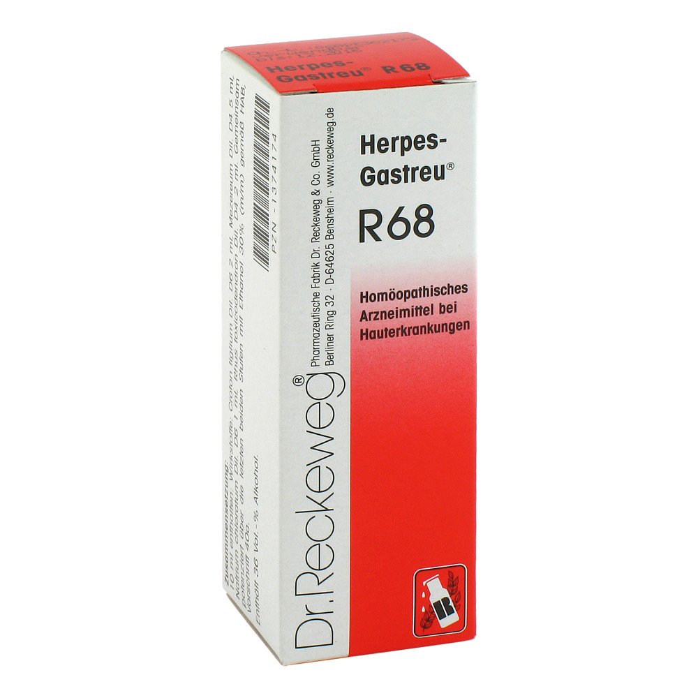 Dr.RECKEWEG & Co. GmbH Herpes-Gastreu R68 Tropfen zum Einnehmen 01374174