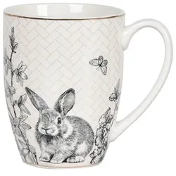 Kaffeebecher Bunny Jess 350 ml Porzellan Grau