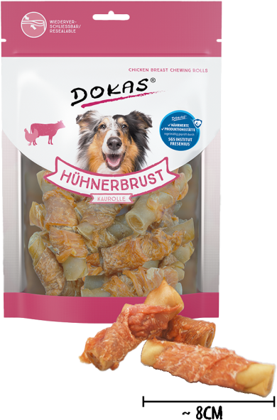 Dokas Rollos Masticable Pechuga de Pollo 6 uds x 150g