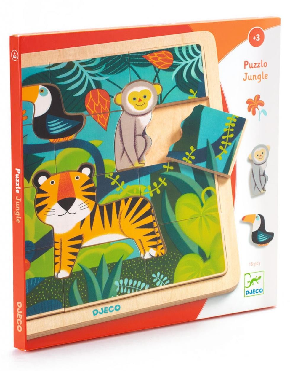 Djeco Houten puzzel Jungle