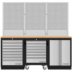 Kraftwerk, Werkstattschrank, Mobilio 3er Kombi Lochwand und Werkstattwagen (48.80 cm, 200 cm)