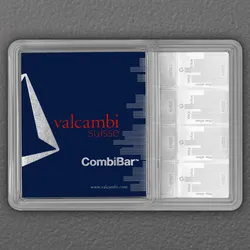 Silbertafel 16 x 1/4oz VALCAMBI "Skyline" CombiBar