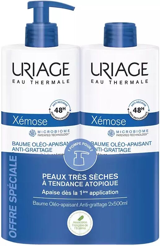 Uriage Xemose Anti-Itching Body Cream Pack 2 x 500 ml