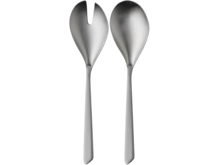 WMF Neo Salatbesteck Edelstahl 25cm, Salatgabel, Servierlöffel, Cromargan protect mattiert, kratzbeständig, spülmaschinenfest