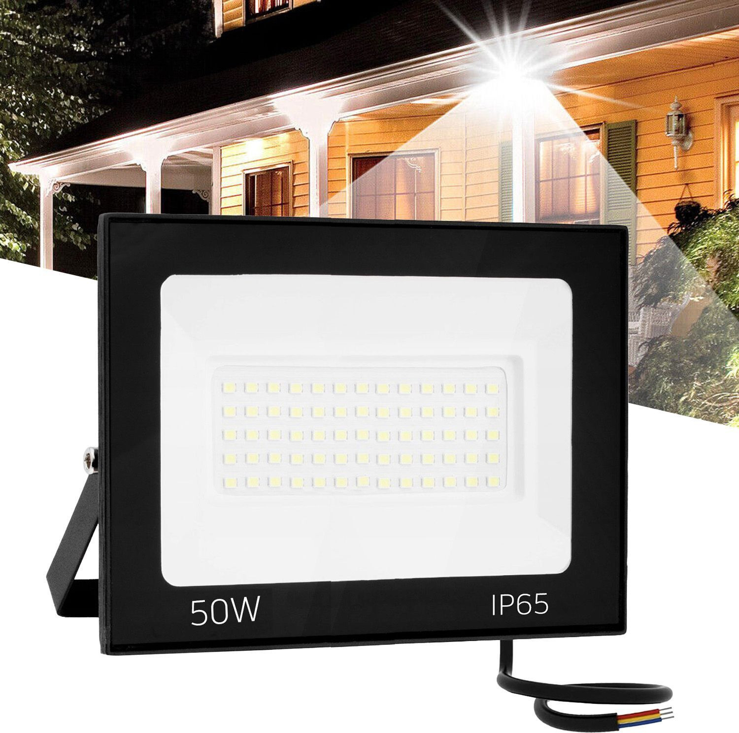 Toolight Led-halogeen Rsl003-50n 50W Neutraal 4500K Rechthoekig Opbouwmodel