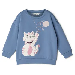 Tchibo - Kinder-Sweatshirt mit angerauter Innenseite - Mädchen - Gr. 110/116 - creme/print