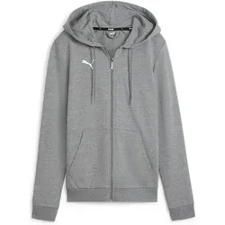 PUMA Damen Sweatshirt teamGOAL Casuals Hooded Ja, Größe M in Grau Grau