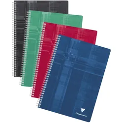 5x Clairefontaine, Heft + Block, Spiralheft (A4, Kariert, Weicher Einband)